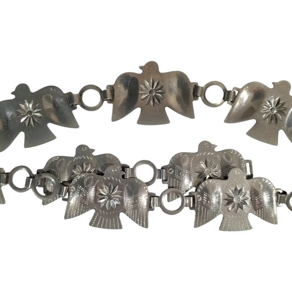 Vintage Thunderbird Concho Chain Belt and/or Hat Band - Picture 10 of 12